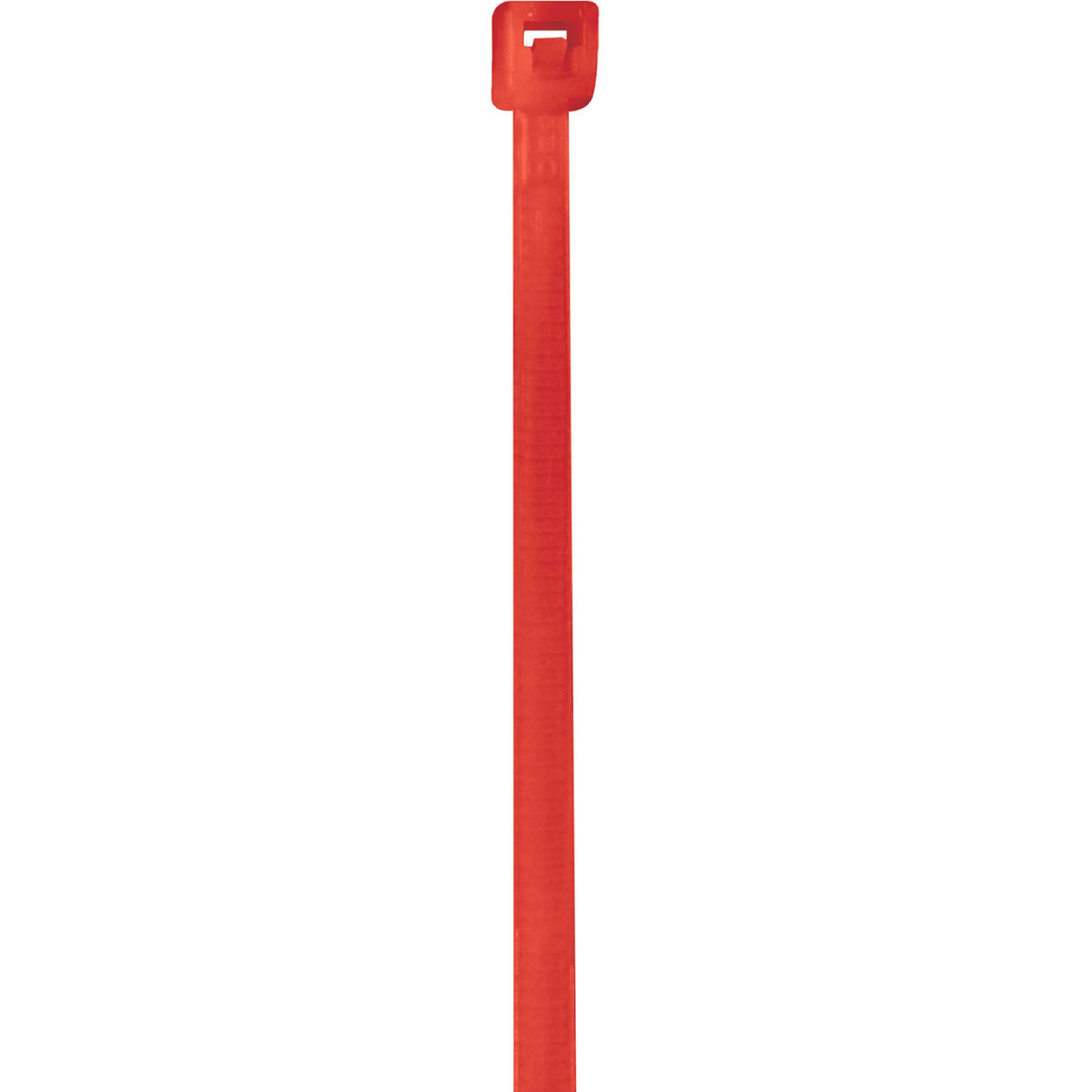 4" Nylon Cable Ties, 18 Lbs, Fluorescent Red