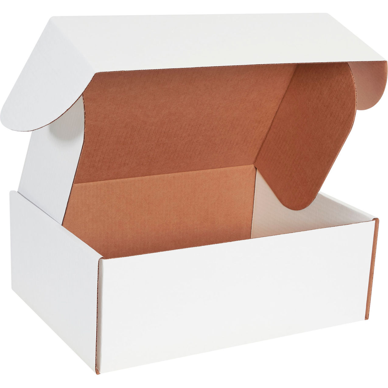 Deluxe Literature Tab Lock Mailers, 17-1/2"L x 12-3/4"W x 6-1/4"H, White