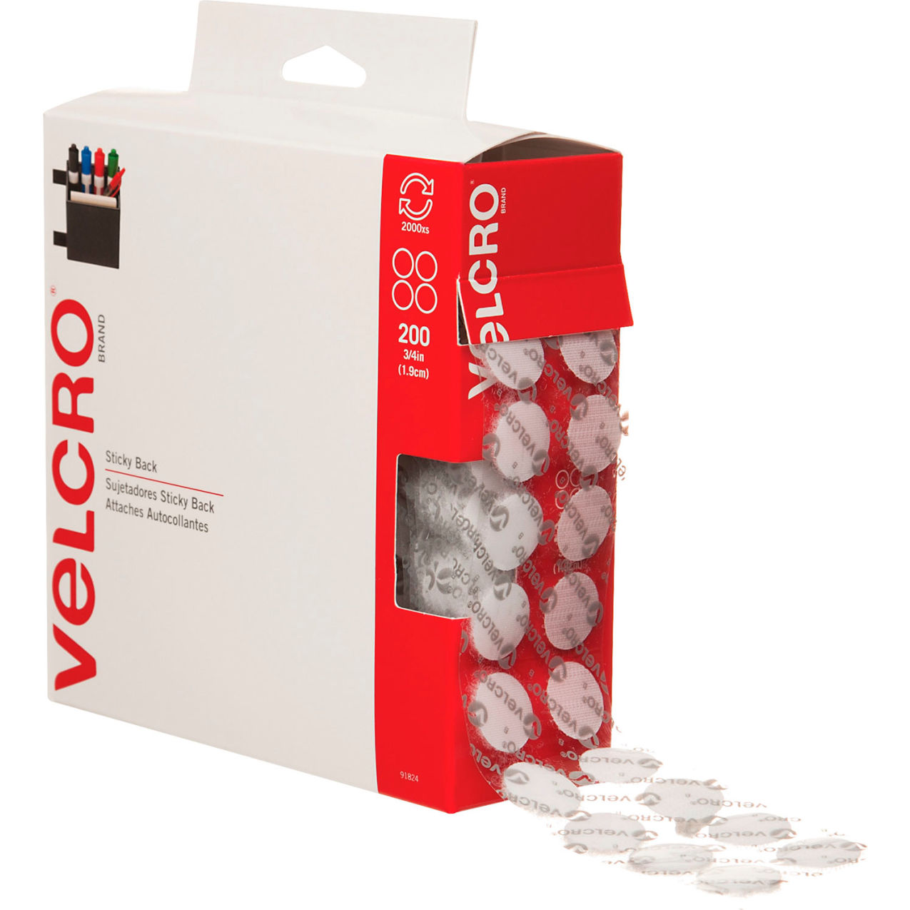 Combo Dots Pack, 3/4 in, White