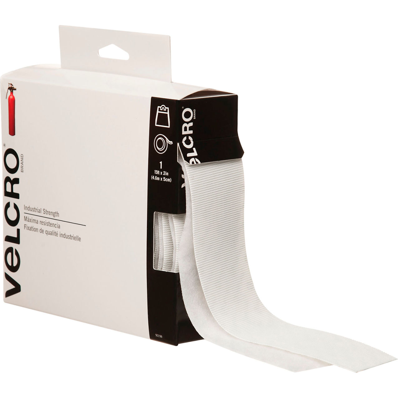 Combo Industrial Strips Pack, 2" x 15', White