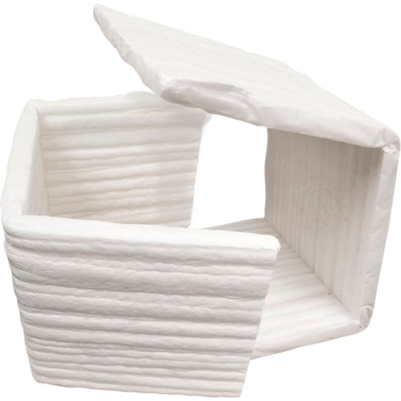 Biodegradable Box Liner 8"L x 6"W x 4"H, White, 10/Pack
