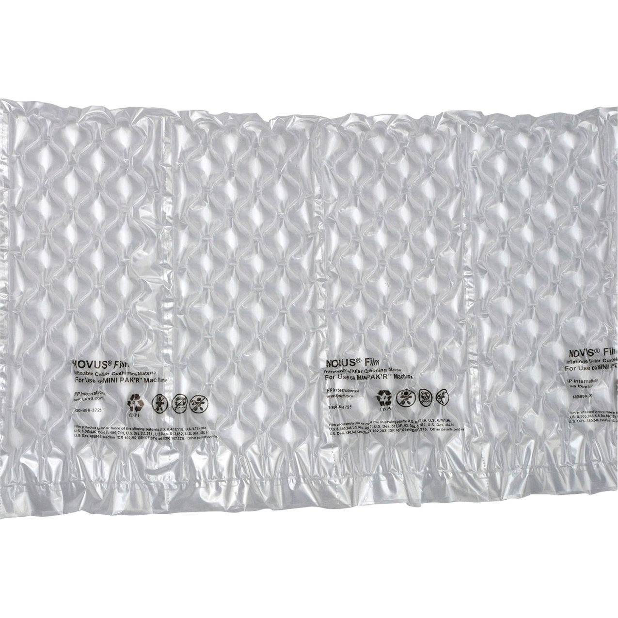 Small Bubble Quilt Film, 16"W x 656'L x 1/2" Bubble, Clear