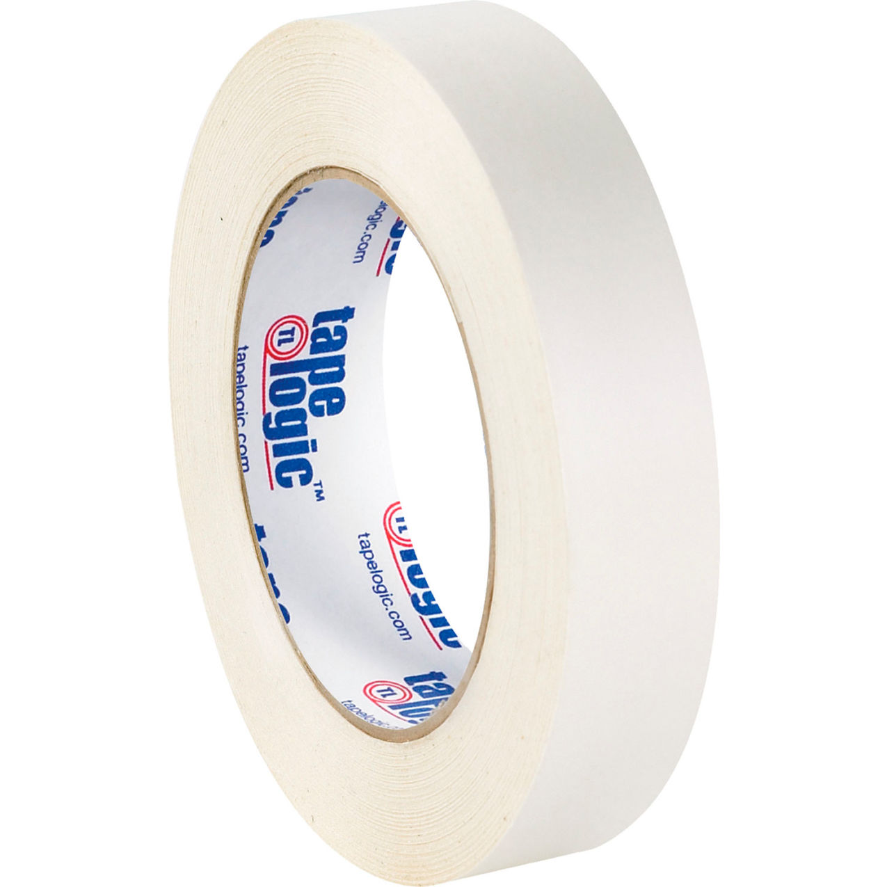 Double Sided Film Tape, 1" x 60 Yds., 3.5 Mil, White, 48 Rolls/Case
