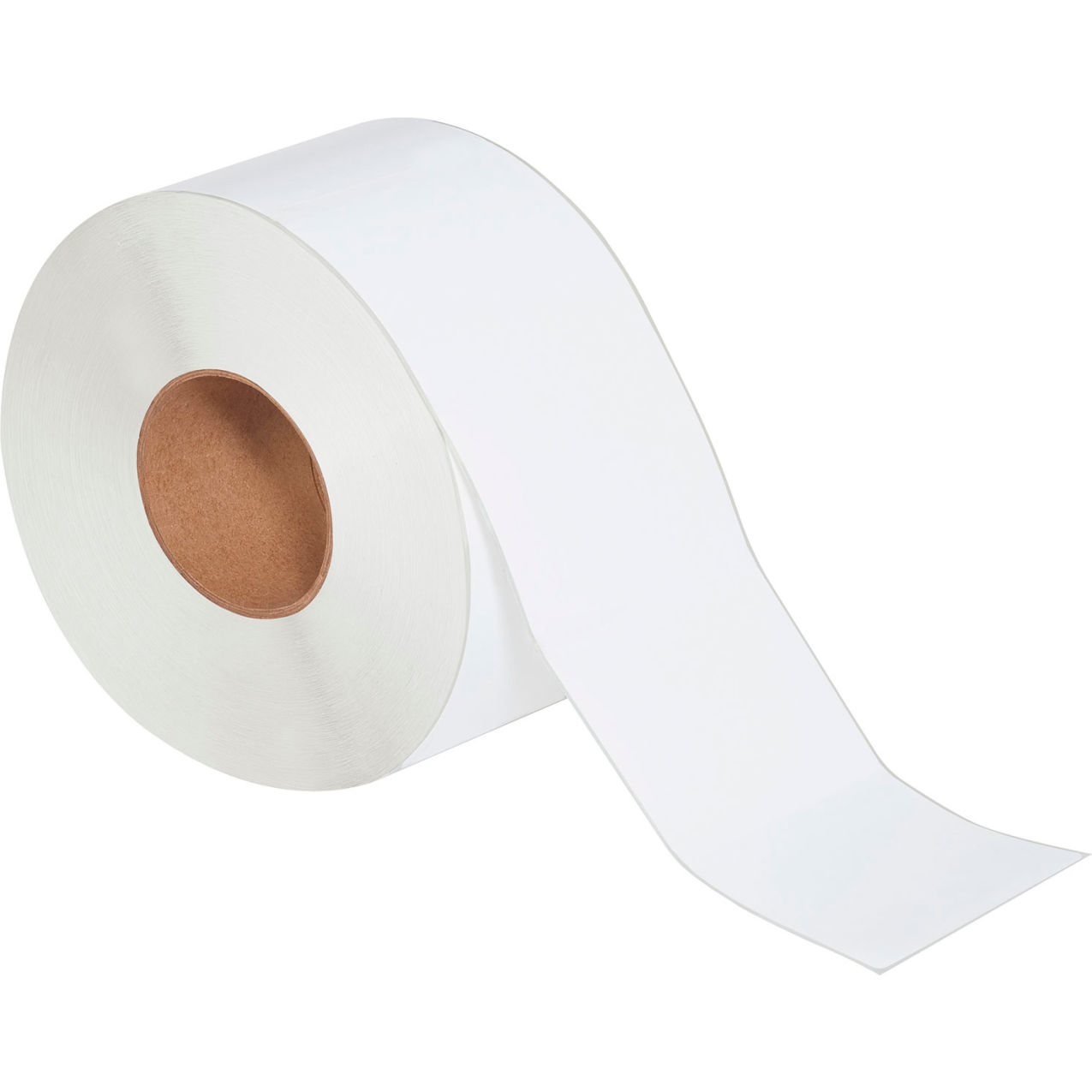 Continuous Direct Thermal Labels, 4"W x 500'L, White, 4 Rolls/Case