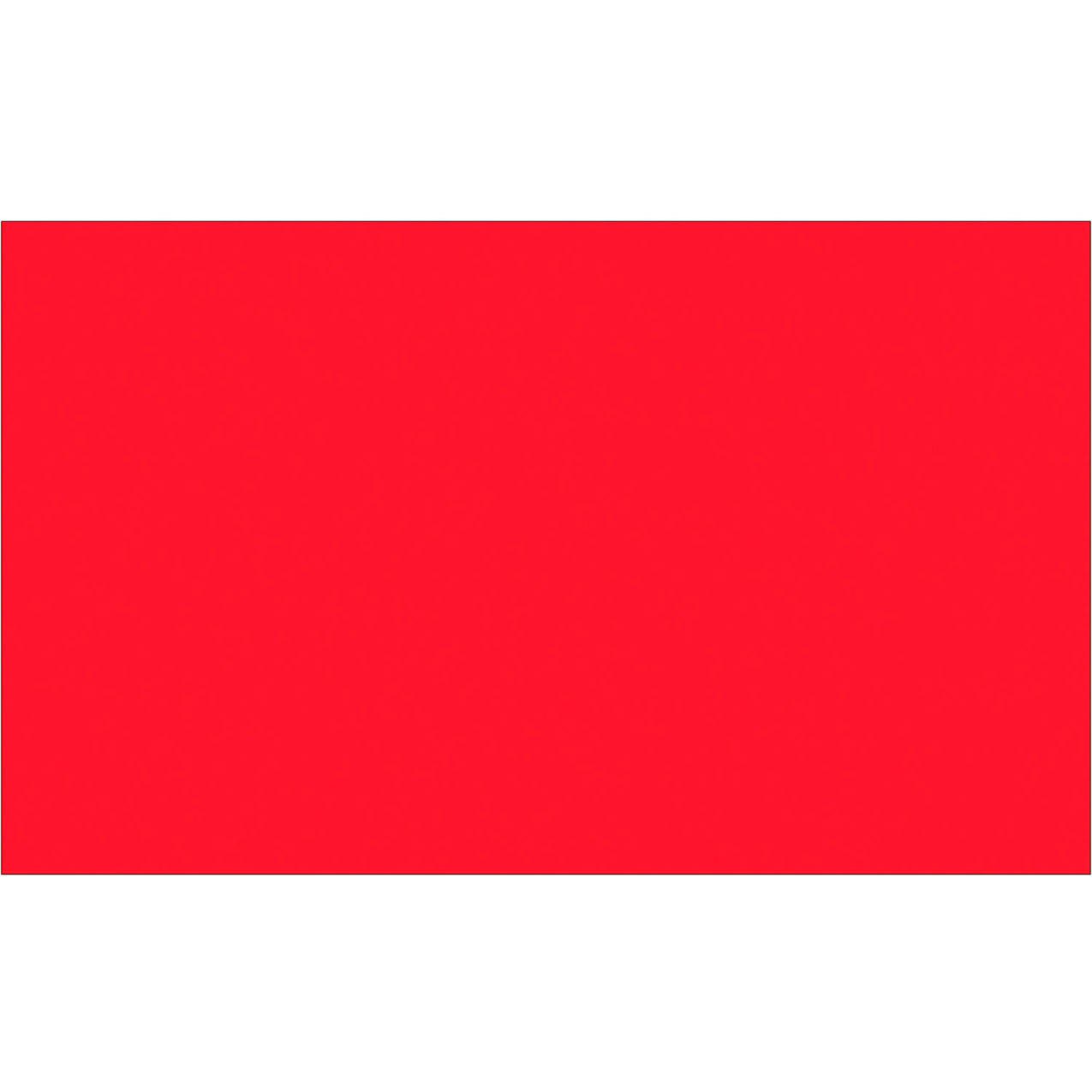 Rectangle Blank Inventory Labels, 3"W x 5"L, Fluorescent Red, Roll of 500