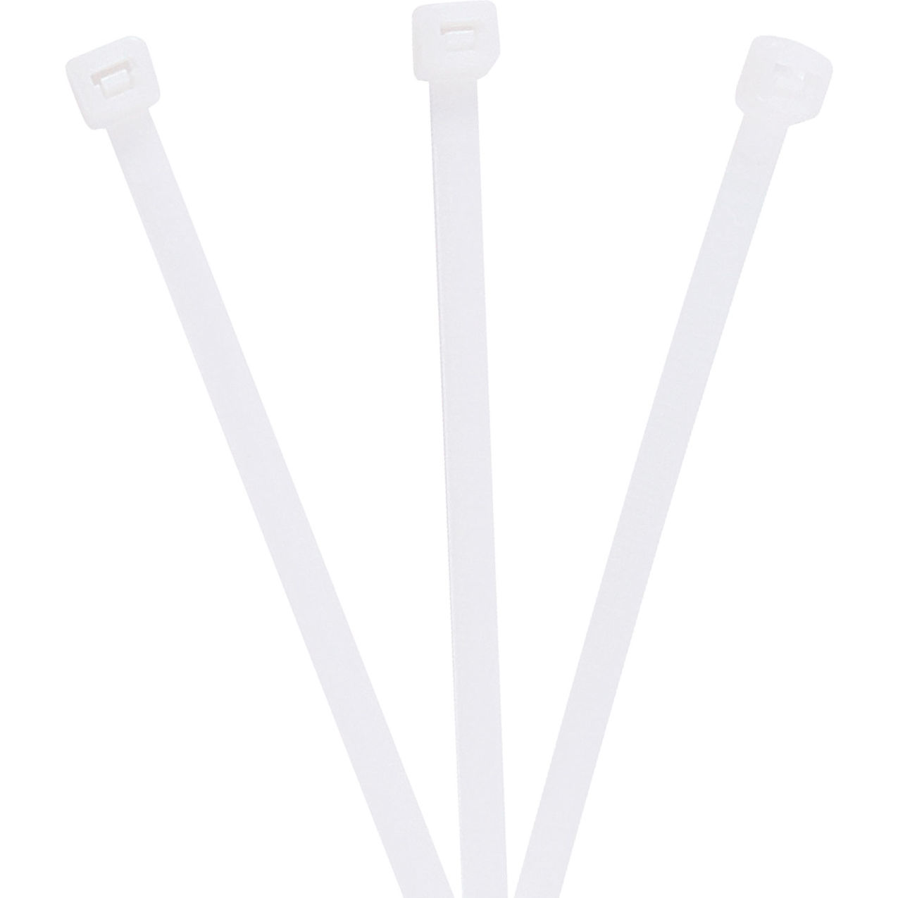 9" Nylon Cable Ties, 50 Lbs, Natural, 1000/Pack