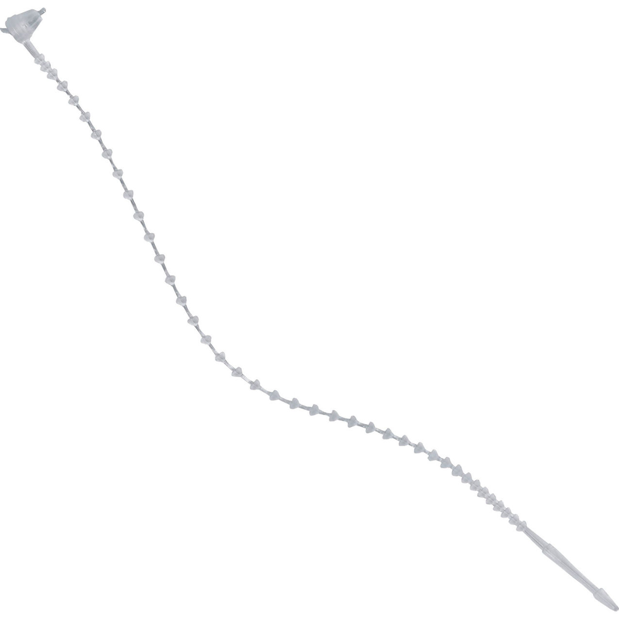5" Beaded Security Ties, 18 Lbs, Natural, 5000/Pack