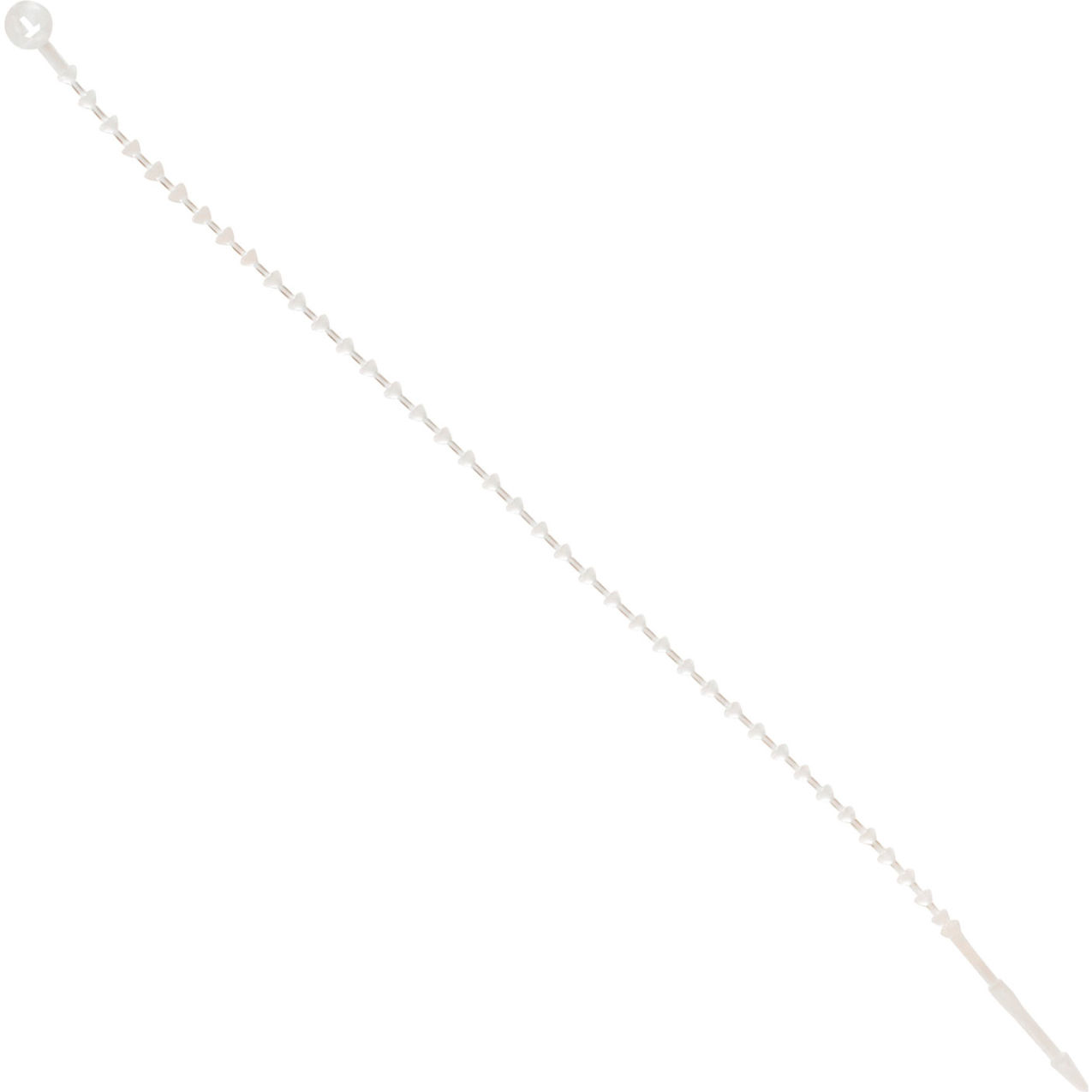 11" Beaded Releasable Security Tie, 18 Lbs, Natural, 1000/Pack