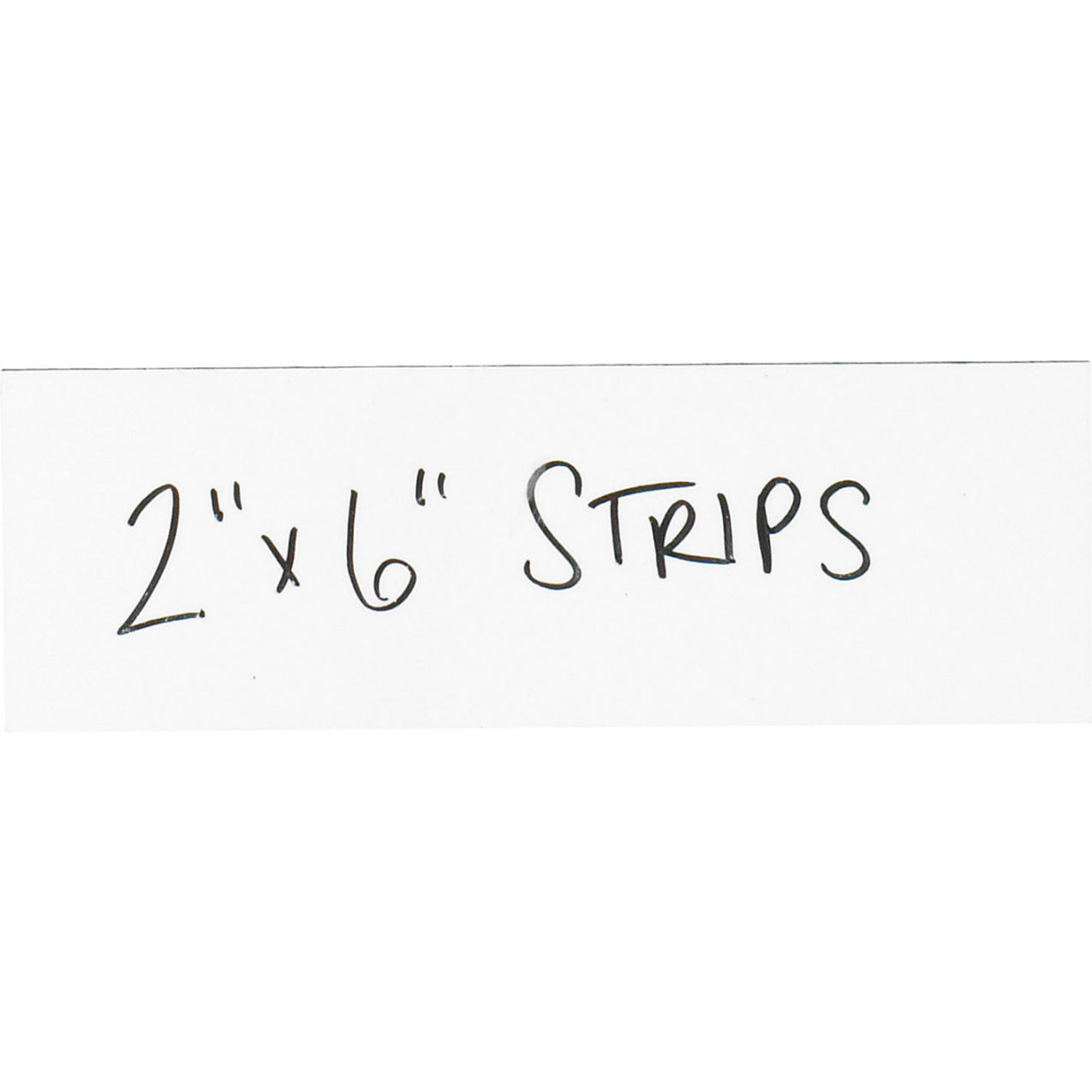 Warehouse Labels, 2"W x 6"L, Magnetic Strips, White