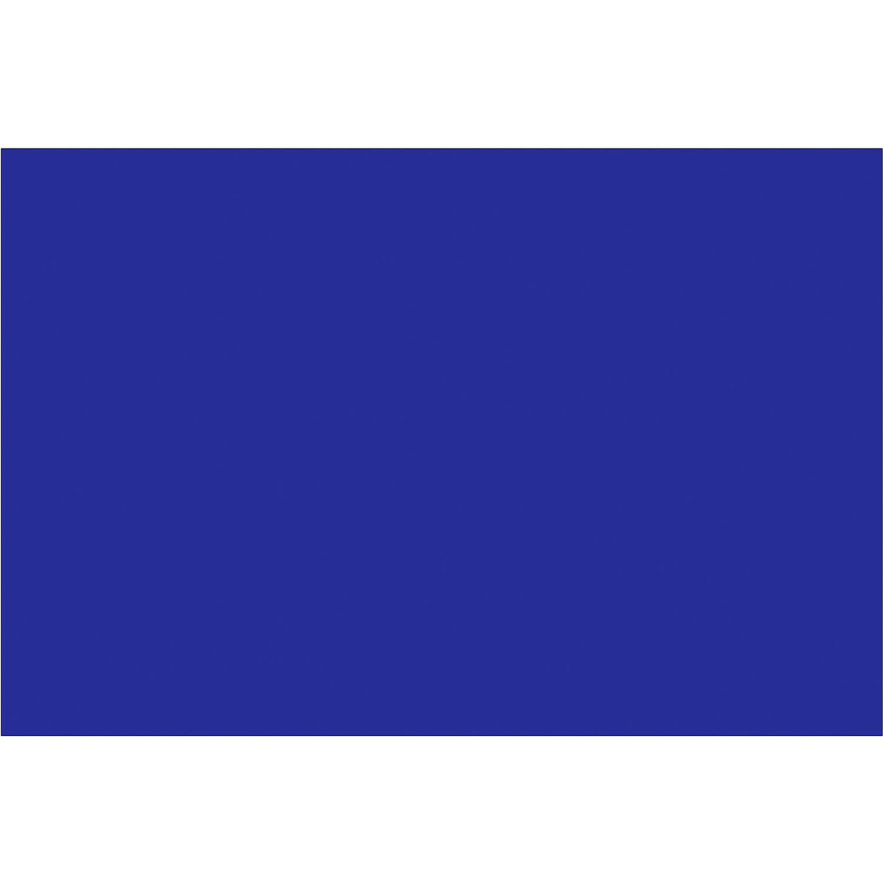 Rectangle Blank Inventory Labels, 4"W x 6"L, Dark Blue, Roll of 500