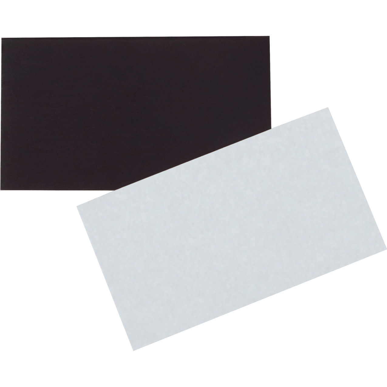 Magnetic Tape Strips, 2"W x 3 1/2"L, Black, Case of 100