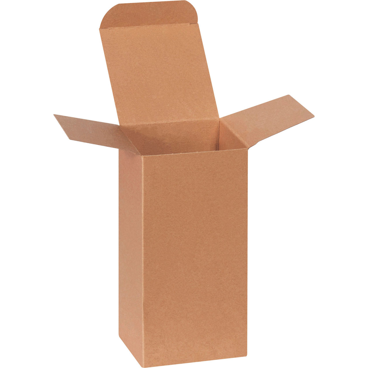 Heavy Duty Reverse Tuck Folding Cartons, 8"L x 4"W x 4"H, Kraft, 250/Pack