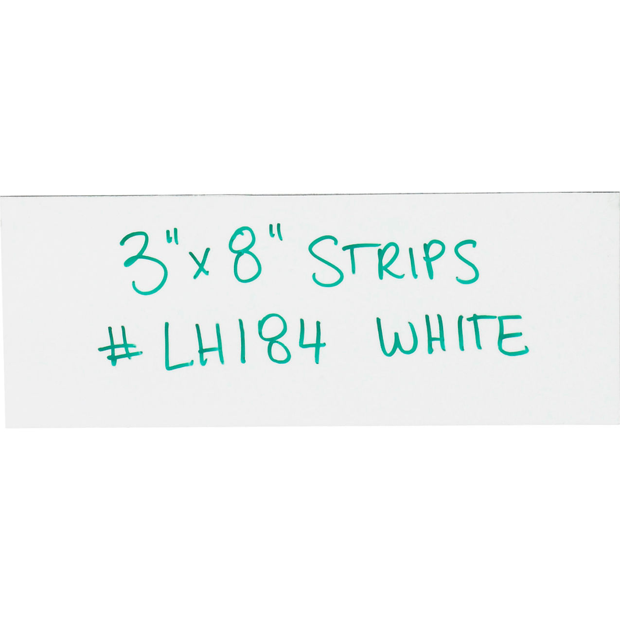 Warehouse Labels, 3"W x 8"L, Magnetic Strips, White, 25/Case