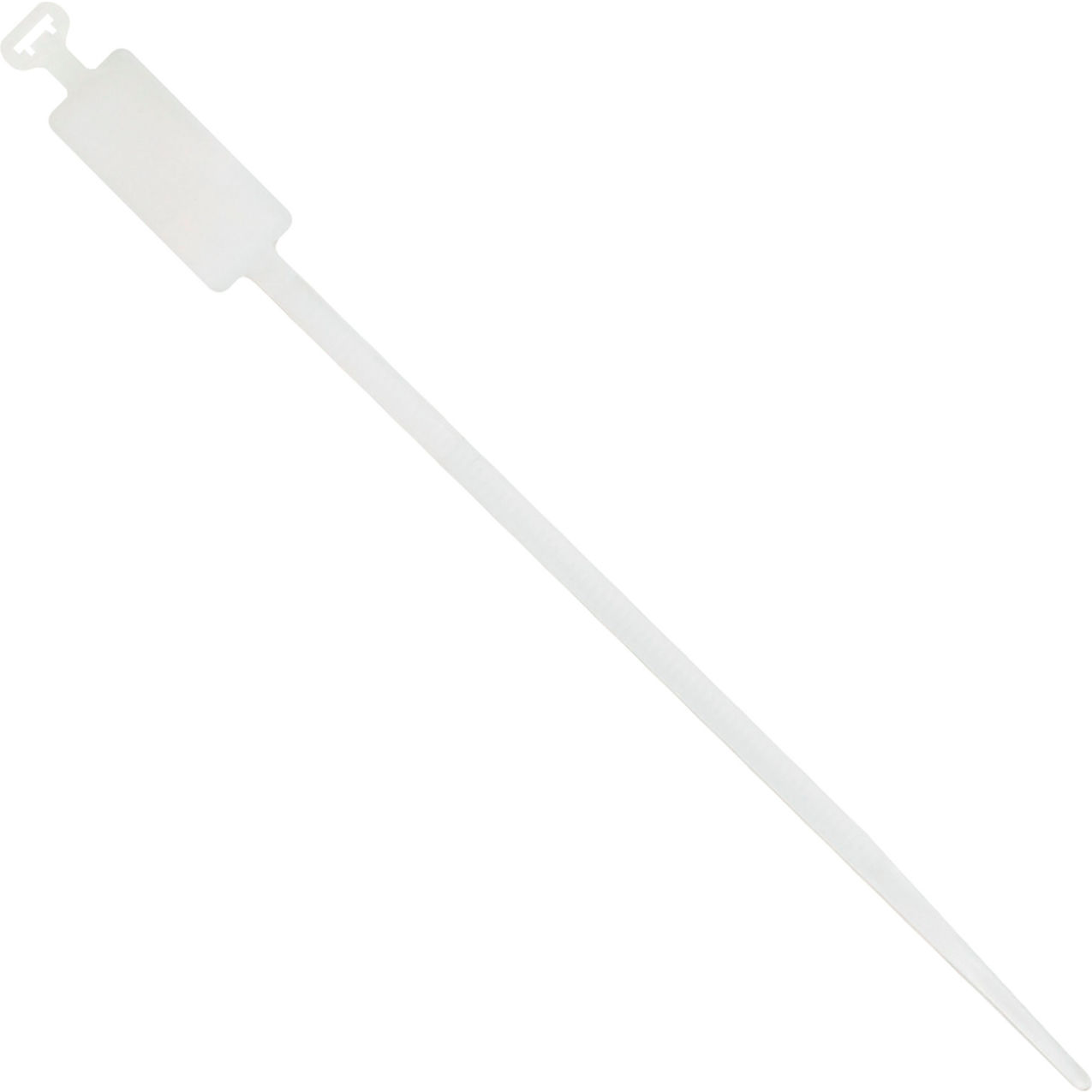 7" Identification Cable Ties, 50 Lbs, Natural