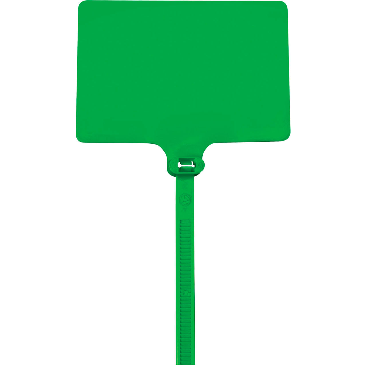 6" Identification Cable Ties, 120 Lbs, Green, 100/Pack