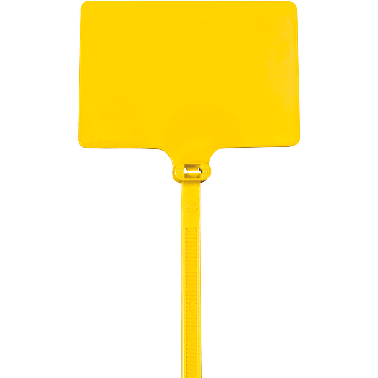 9" Identification Cable Ties, 120 Lbs, Yellow, 100/Pack