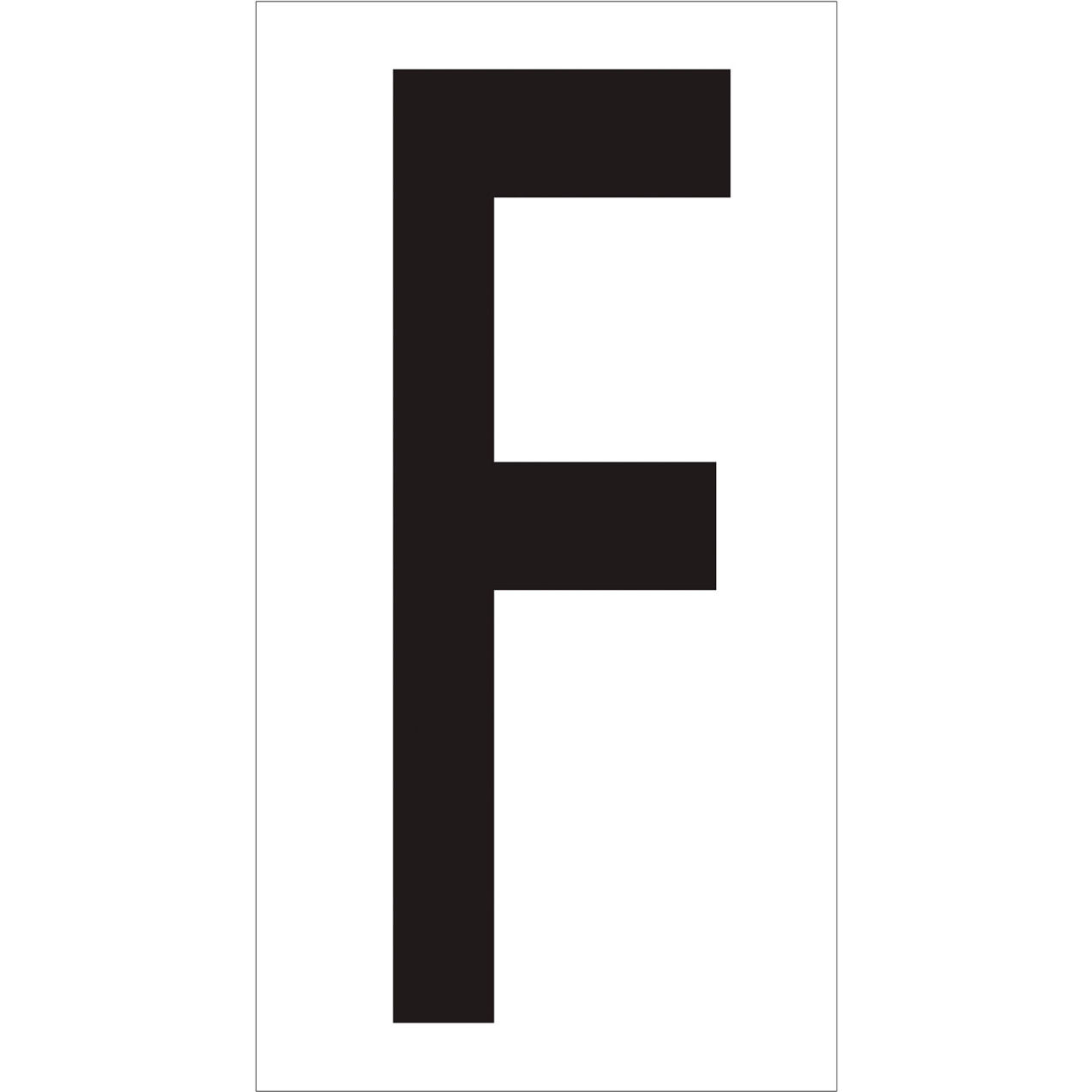 Vinyl Warehouse Number Labels, 4"L x 2-1/8"W, Black/White, 50/Case