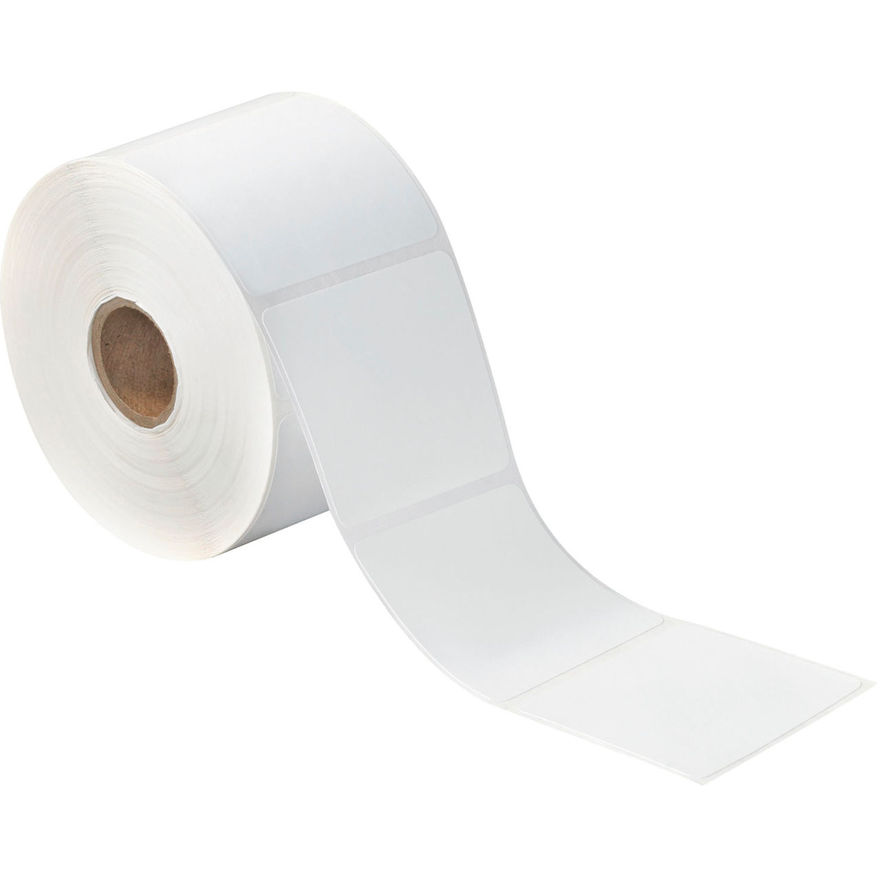 Desktop Thermal Labels, 2"W x 2"L, 1" Core, White, 24 Rolls/Case
