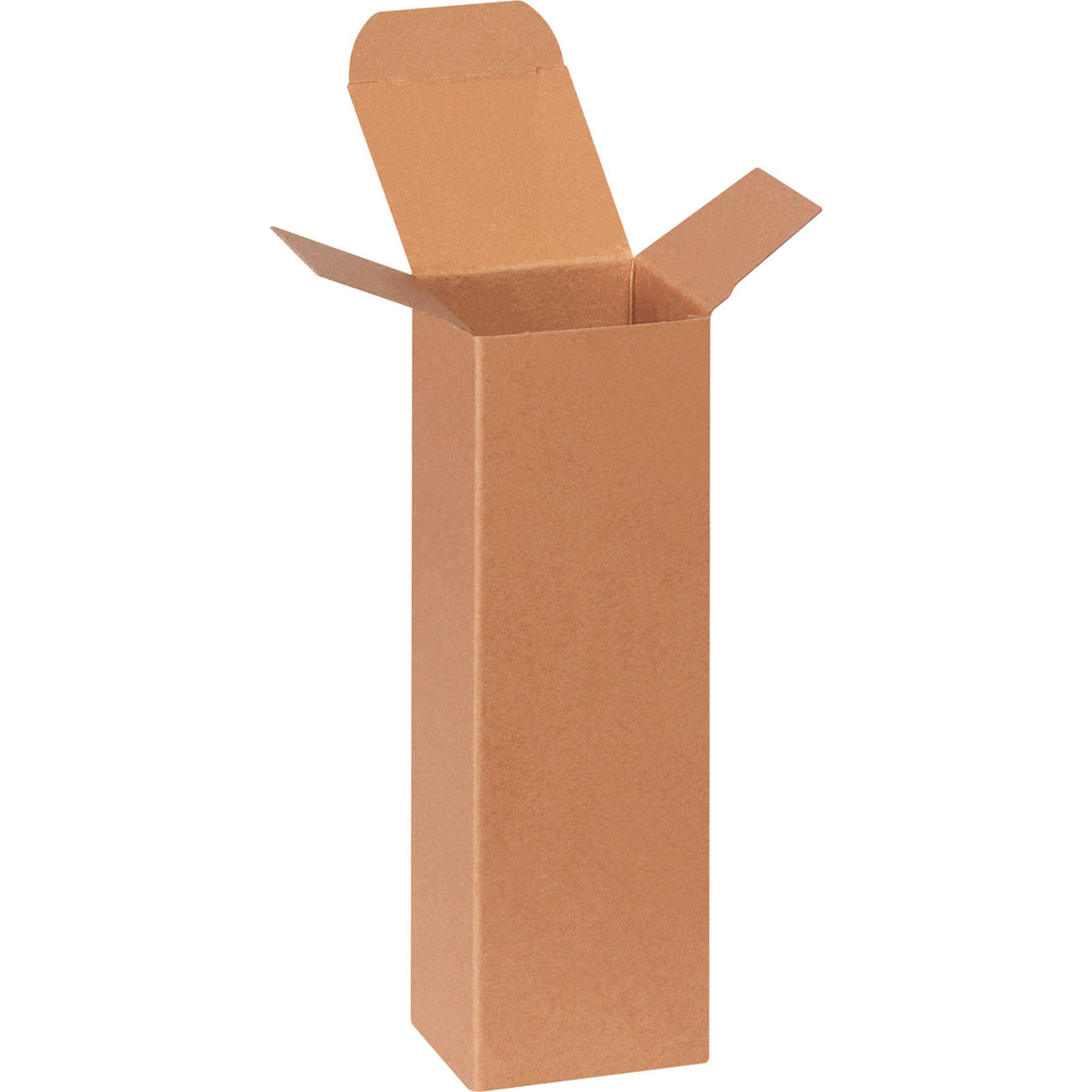 Heavy Duty Reverse Tuck Folding Cartons, 2"L x 2"W x 9"H, Kraft, 500/Pack