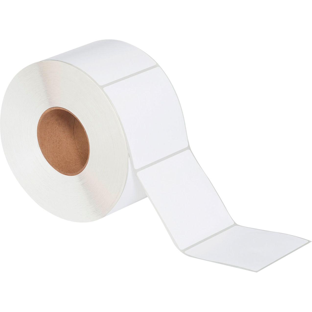 Direct Thermal Labels, 1"W x 1"L, White, 8 Rolls