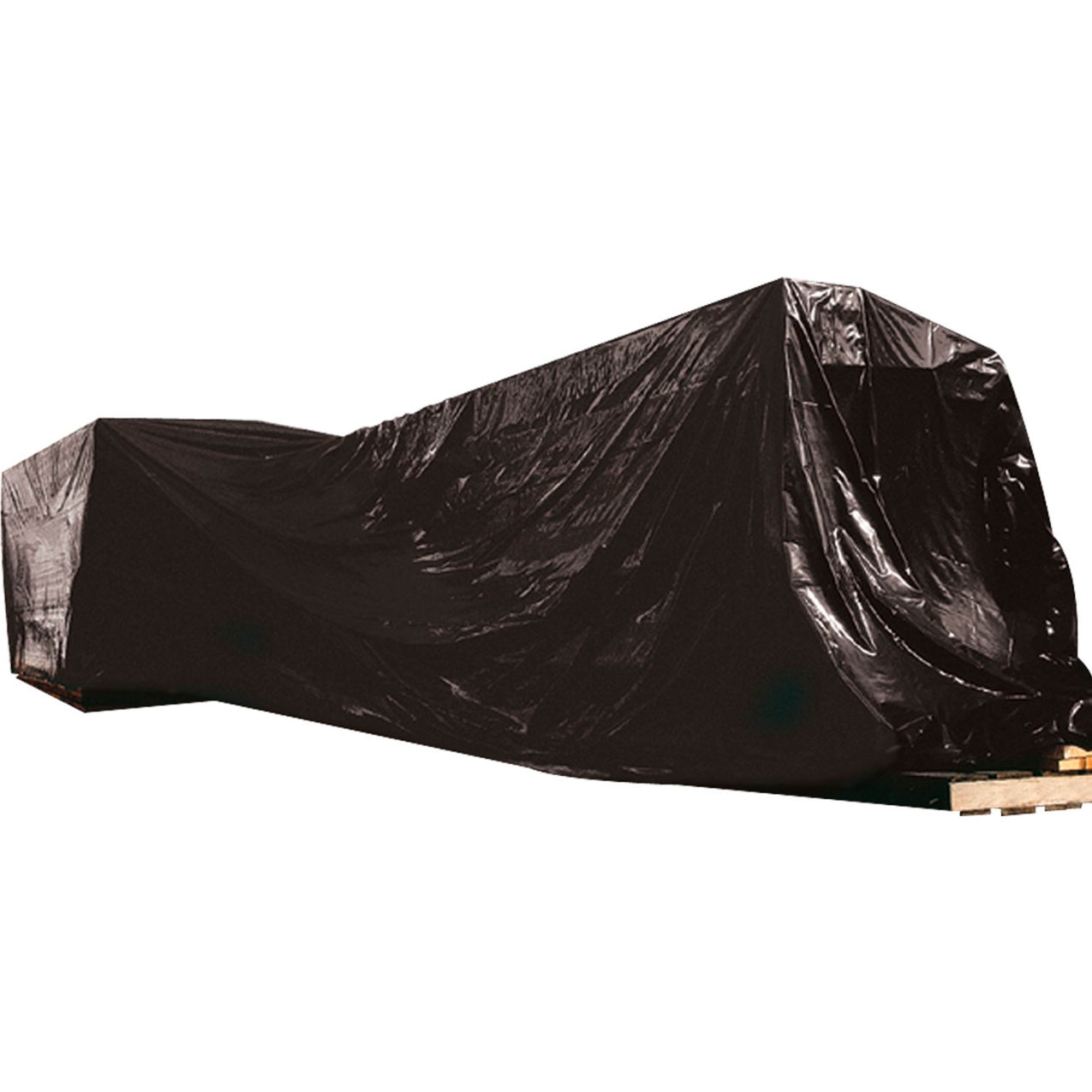 Poly Sheeting, 12'W x 100'L, 4 Mil, Black