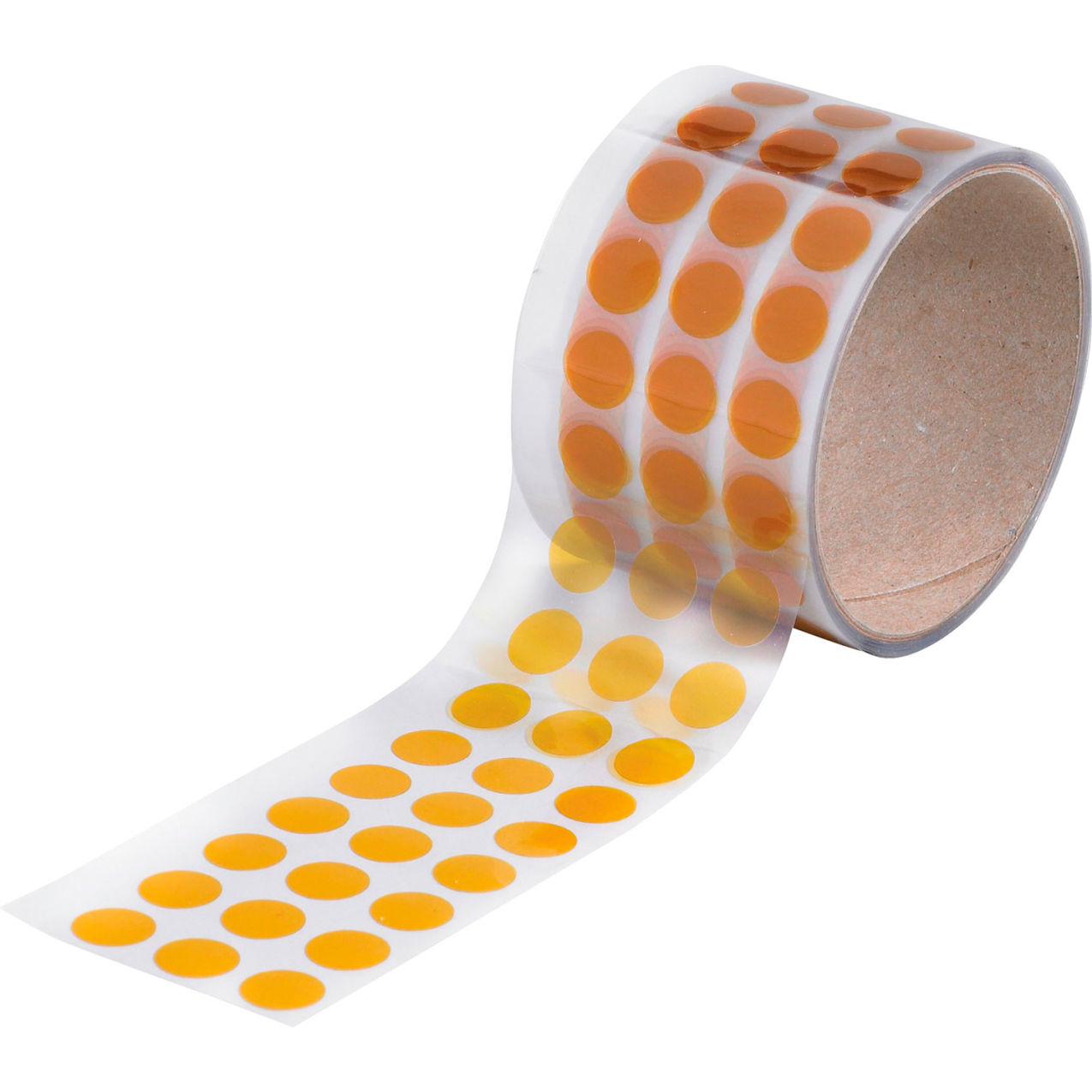 Polyimide Masking Discs, 1/2" Dia., 1 Mil, Amber, 1000 Discs/Roll