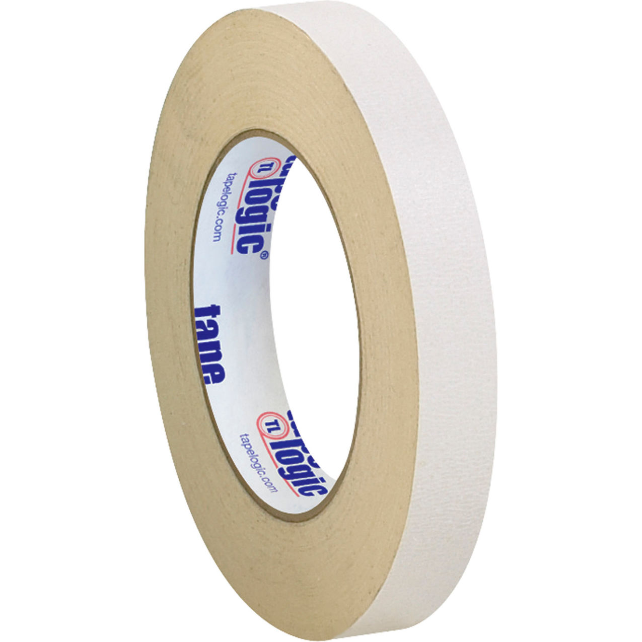 Double Sided Masking Tape, 3/4"W x 36 Yards, Tan, 48 Rolls/Case