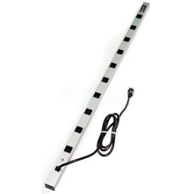 CabinetMATE Surge Strip, 600V, 15A, 10 Outlets