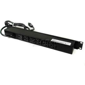 Rackmount, 125V, 15A, 20"L, 6 Outlets