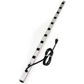 CabinetMATE Surge Strip, 125V, 20A, 48"L, 10 Outlets