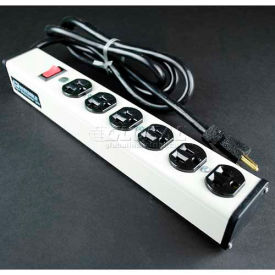 Multi-Outlet Power Unit, 120V, 20A, 13-1/4"L, 6 Outlets, 15' Cord