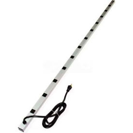 CabinetMATE Surge Strip, 125V, 20A, 77"L, 12 Outlets