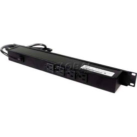 Rackmount, 125V, 15A, 20"L, 6 Outlets