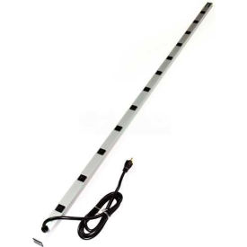 CabinetMATE Surge Strip, 125V, 20A, 77"L, 12 Outlets