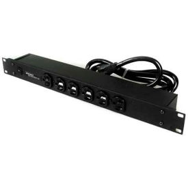 Rackmount, 125V, 20A, 20"L, 6 Outlets