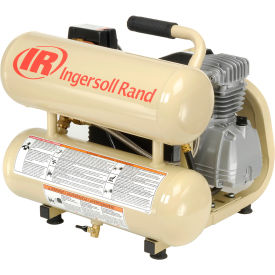Portable Electric Air Compressor, 1 HP, 4 Gallon, Twin Stack, 3.2 CFM