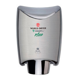 Automatic Hand Dryer, Brushed Stainless Steel, 120V