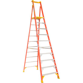 10' Type 1A Fiberglass Podium Ladder