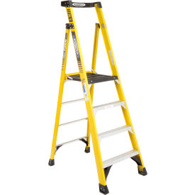 4' Type 1AA Fiberglass Podium Ladder - PD7304