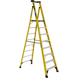 8' Type 1AA Fiberglass Podium Ladder - PD7308