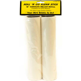 Roll 'N Go Cleaning Tool Klean Stick 10" Refill, White, 12 Rolls