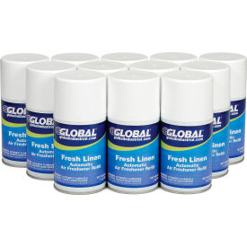 Automatic Air Freshener Refills, Fresh Linen 7 oz. Can - 12 Refills/Case