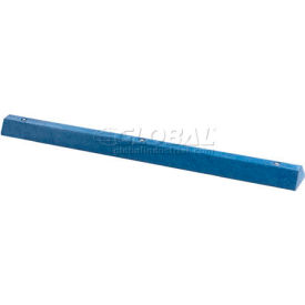 Blue Parking Curb With Hardware 72"L x 4"H x 6"W