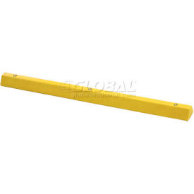 Yellow Parking Curb with Hardware 72"L x 4"H x 6"W