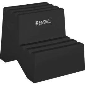 2 Step Plastic Step Stand, 21"W x 19-1/2"L x 24-1/2"H, Black