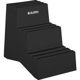 3 Step Plastic Step Stand, 20"W x 28-1/2"L x 33-1/2"H, Black