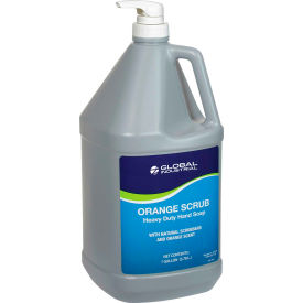 Orange Scrub Heavy Duty Hand Cleaner, Orange Scent, Gallon Pump Bottle-4/Case