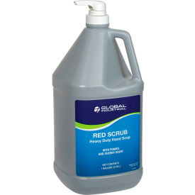 Red Scrub Heavy Duty Hand Cleaner, Cherry Scent, Gallon Pump Bottle - 4/Case
