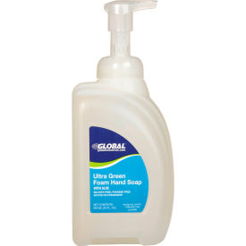 Ultra Green Foam Hand Soap Pump Bottle, Fragrance Free, 32 oz. Bottle-8/Case