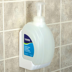 Wall Mount Bracket for Global 32 oz. Hand Soap/Sanitizer - White